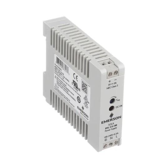 SolaHD SVL 3-5-100 Power Supply, AC-DC, DIN Rail, Single Output, 5V,3A, 85-264V In, SVL Series
