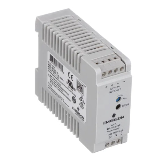SolaHD SVL 4-12-100 AC-DC Power Supply, DIN Rail, Single Output, 12V, 4A, 85-264V, SVL Series